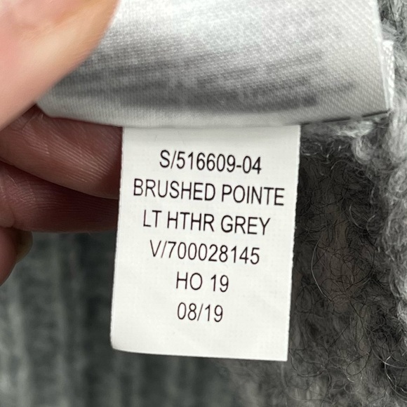 GAP XL Extra Large Wool Blend Sweater Brushed Pointe Heather Gray - Picture 9 of 16